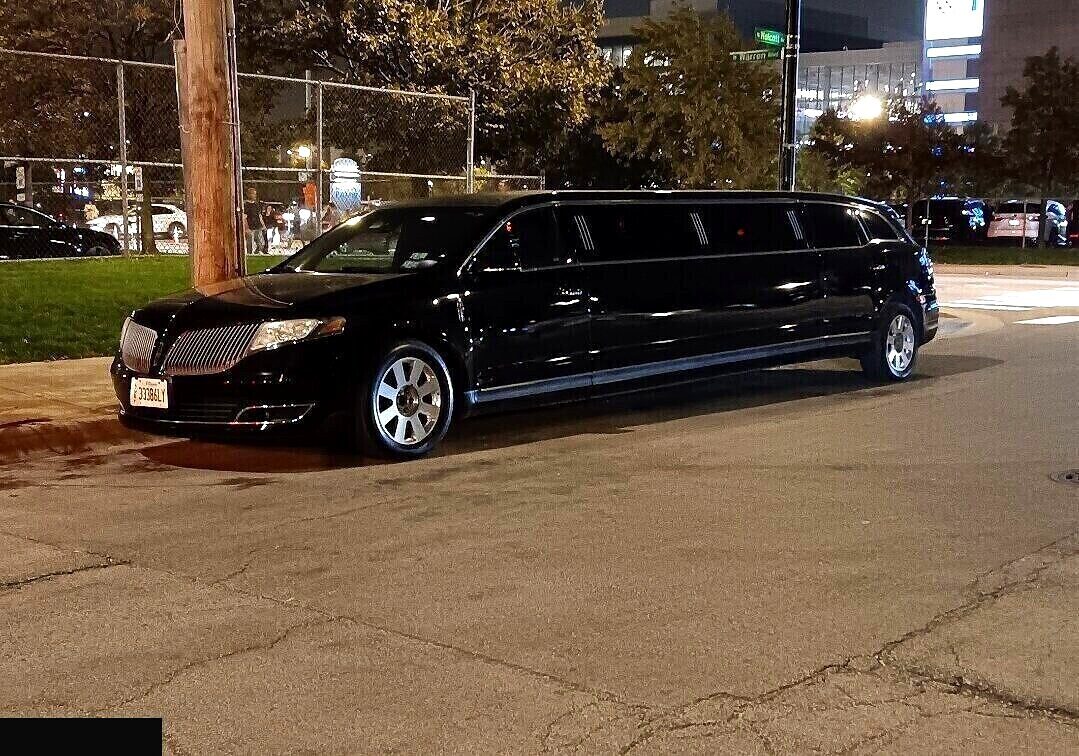 Cadillac Escalade Stretch rear view — luxury stretch limo Chicago