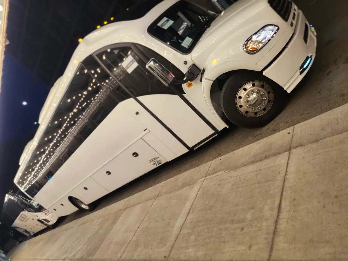 Motor coach for Arlington Heights corporate shuttles