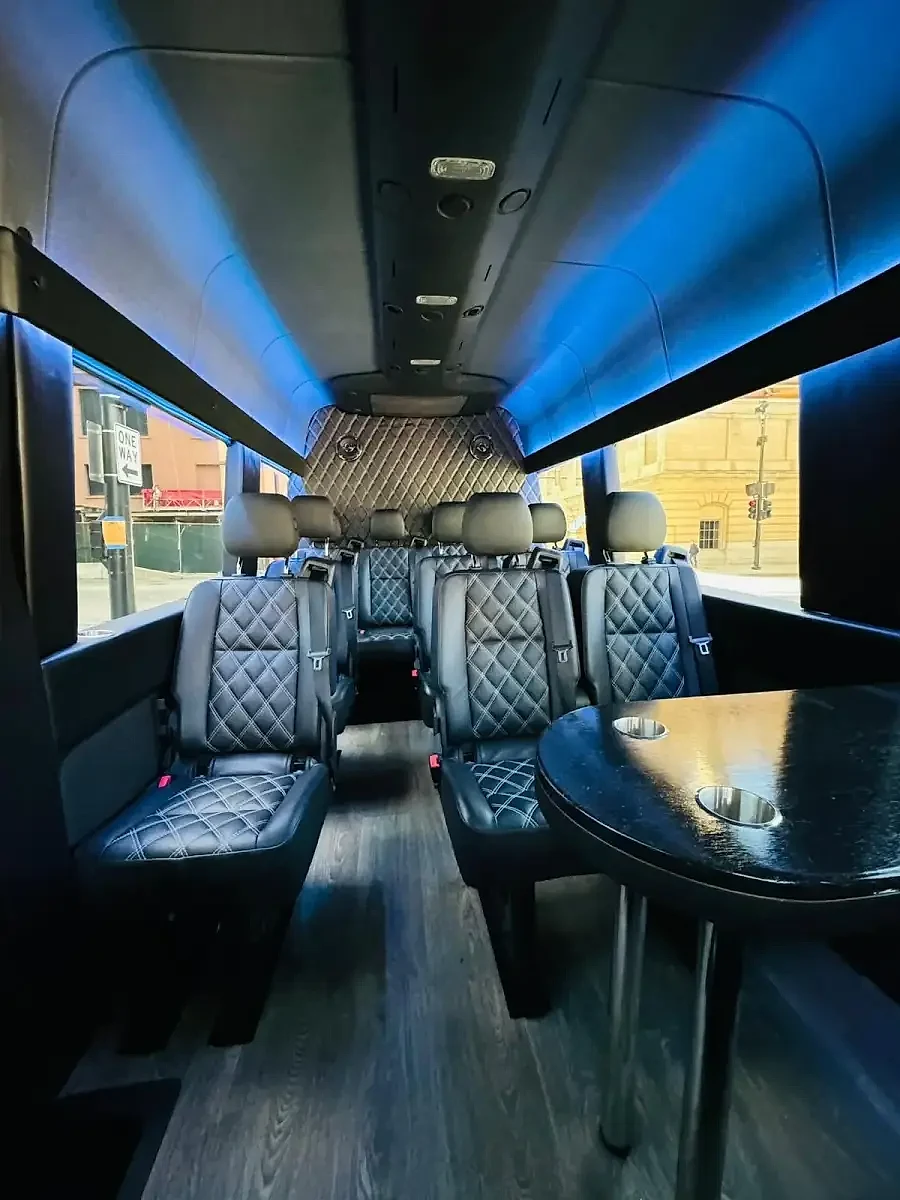 Mercedes Sprinter van for Rosemont convention group transport