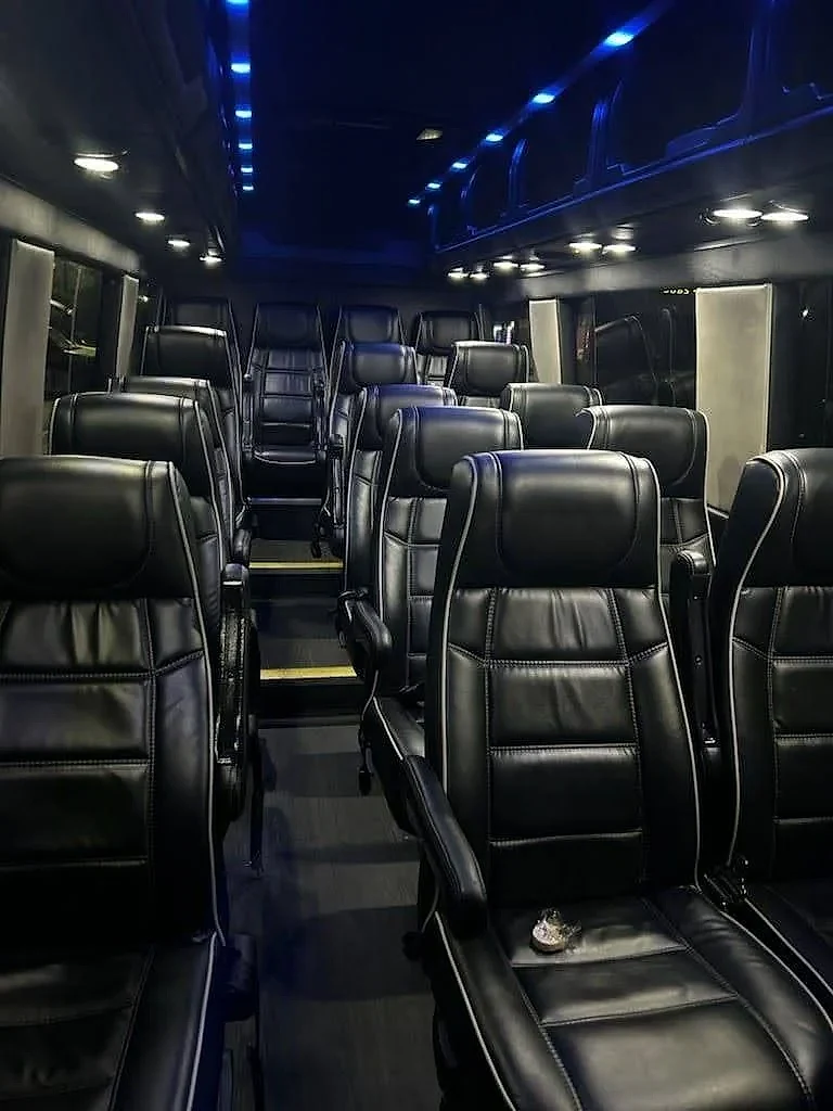 Mercedes Sprinter van for St. Charles wedding shuttles