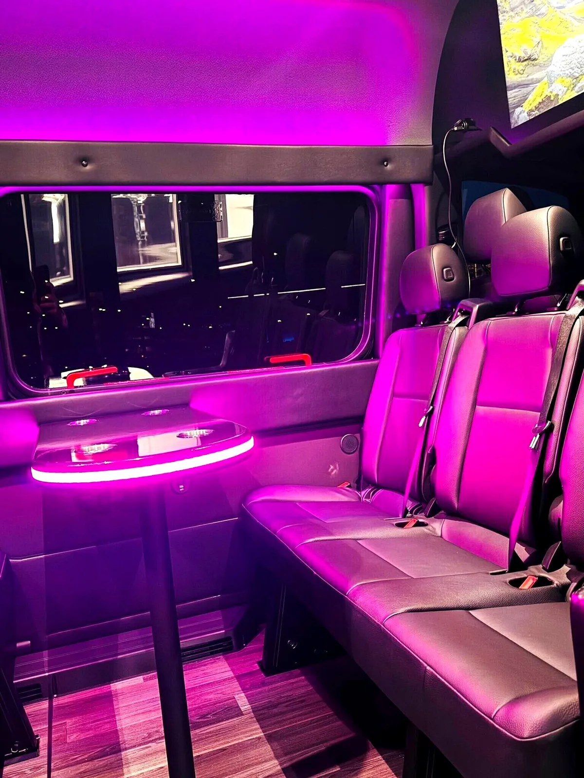Mercedes Sprinter van interior, sprinter van rental Addison